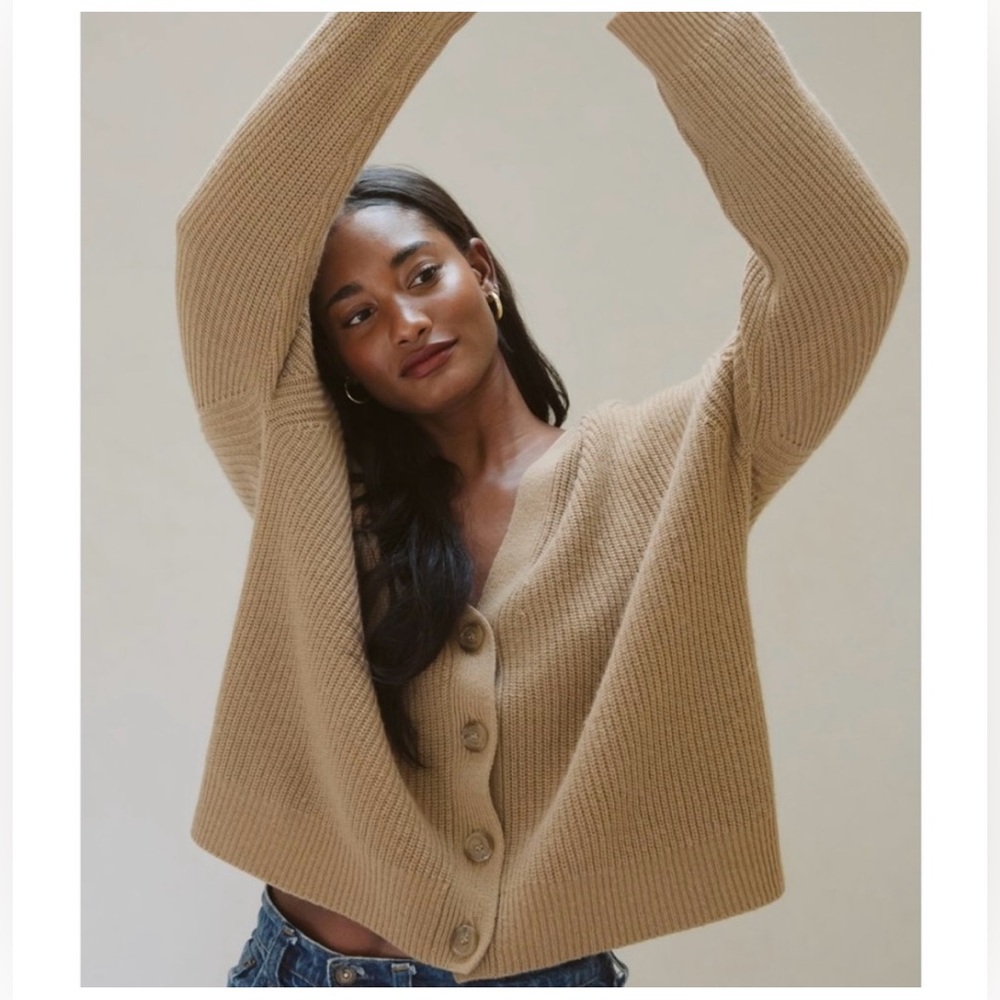 Cropped Cocoon Cashmere Cardigan | Jenni Kayne